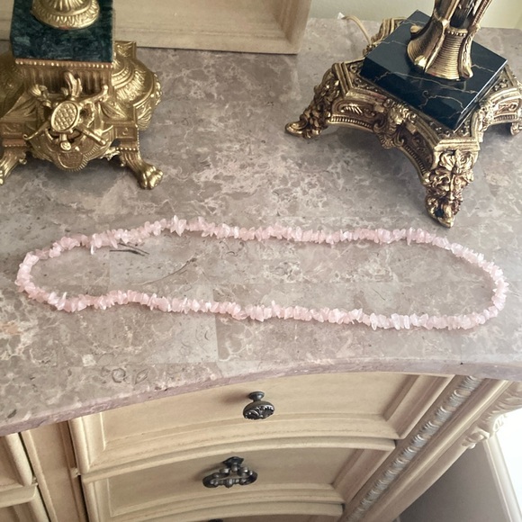 Real rose quartz necklace - Picture 1 of 17